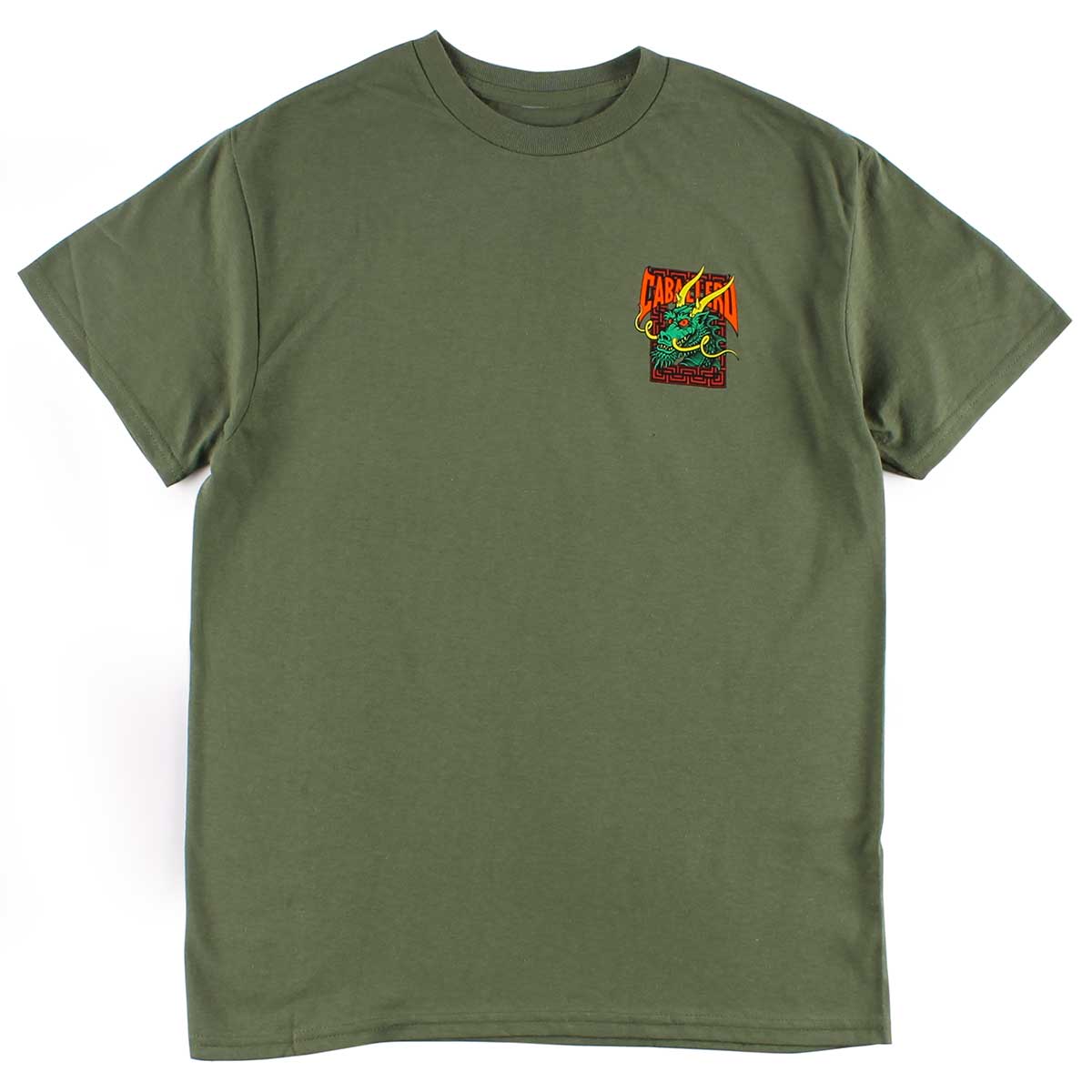 Camiseta Powell Peralta Steve Caballero Dragon - Verde Militar Tamanho G