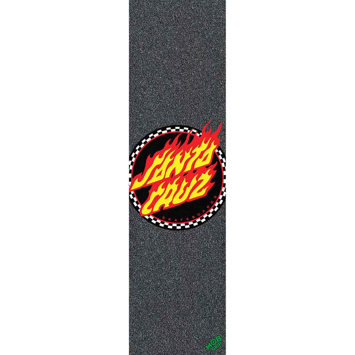 Christian tegenkomen replica Mob Santa Cruz Check Ringed Flamed Dot Graphic Skateboard Griptape - Black  9x33 | SoCal Skateshop