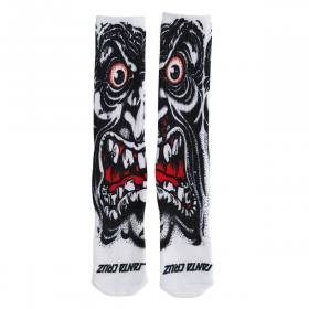 Santa Cruz Roskopp Face Crew Socks - White