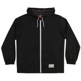 Santa Cruz Beach Bum Hand Hooded Windbreaker Jacket - Black