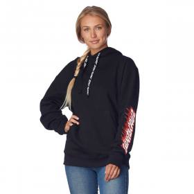 Santa Cruz Women's Flamed Not A Dot Midweight Pullover Hoodie - Black