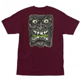 Santa Cruz Rob Roskopp Face T-Shirt - Burgundy