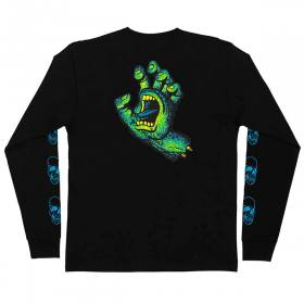 Santa Cruz Street Creep Hand Long Sleeve T-Shirt - Black