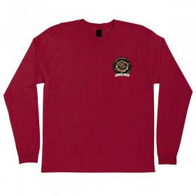 Santa Cruz Til The End Hand Long Sleeve T-Shirt - Burgundy