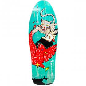 9.5x29.625 Schmitt Stix Chris Miller Cat Bird Re-Issue Deck - Turquoise Stain