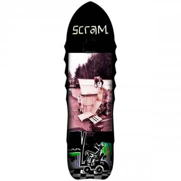 Scram Earthskii Lupes Log Shaped Skateboard Deck - 9.375x32.75 