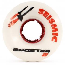 58mm 102a Seismic Booster Wheels - White/Red Hub