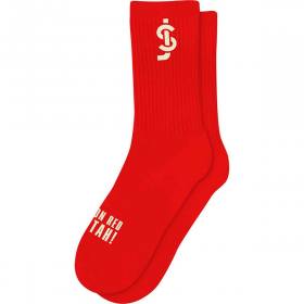 Shake Junt Red On Red Crew Socks - Red