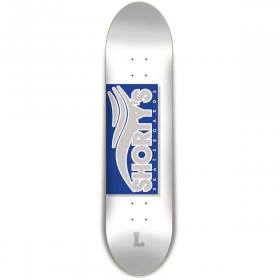 8.25x32 Shorty's Skate Tab Large Deck - White/Blue/Grey
