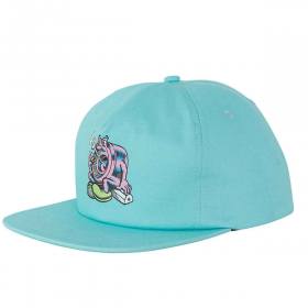 Slime Balls Wheels Puff Balls Mid Profile Snapback Hat - Mint