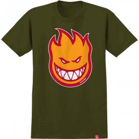 Spitfire Wheels Bighead Fill T-Shirt - Military Green/Gold