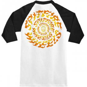 Spitfire Wheels Torched Script Raglan T-Shirt - White/Black