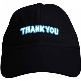 Thank You Sky High Snapback Hat - Black