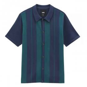 Vans Buttonwood Short Sleeve Buttondown Shirt - Dress Blues/Deep Teal