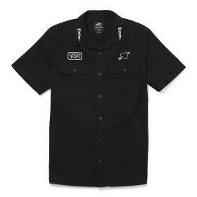 Vans Skate Elijah Berle Custom Short Sleeve Buttondown Shirt - Black
