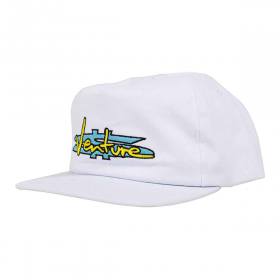 Venture Trucks Paid Snapback Hat - White/Blue/Yellow