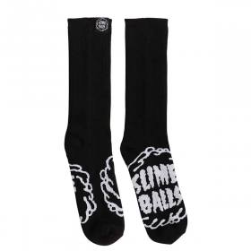 Slime Balls Wheels Mono Splat Crew Socks - Black