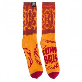 Slime Balls Wheels Mono Splat Crew Socks - Hot Head