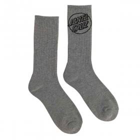 Santa Cruz Opus Eco Dot Crew Socks - Eco Gunmetal Heather
