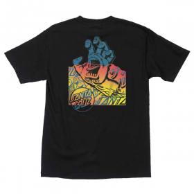 Santa Cruz Screaming Hand Divide T-Shirt - Pigment Black