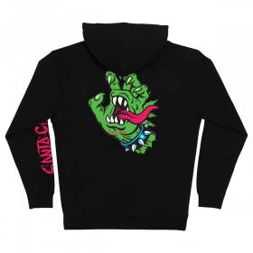 Santa Cruz Meek OG Slasher Hand Heavyweight Zip Hoodie - Black