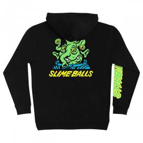 Slime Balls Peepers Heavyweight Pullover Hoodie - Black