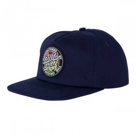 Santa Cruz Acidic MFG Dot Mid-Profile Snapback Hat - Navy