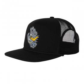 Santa Cruz Meek OG Slasher Hand High Profile Mesh Trucker Hat - Black