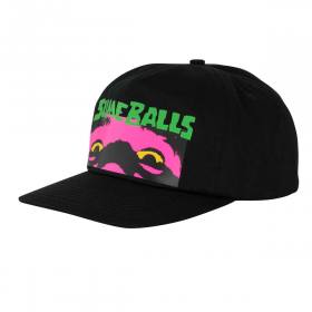 Slime Balls Speed Freak Mid Profile Snapback Hat - Black