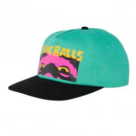 Slime Balls Speed Freak Mid Profile Snapback Hat - Teal/Black