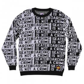 Santa Cruz Not a Crime Knitted Sweater - Black/White