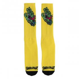 Santa Cruz Meek OG Slasher Hand Crew Socks - Yellow