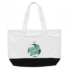 Santa Cruz Planet Dot Eco Tote Bag - Off White/Black
