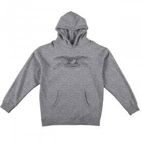 Antihero Basic Eagle Youth Pullover Hoodie - Heather Grey/Cool Grey