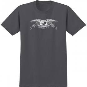 Antihero Basic Eagle Youth T-Shirt - Charcoal/White