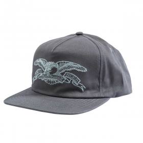 Antihero Basic Eagle Snapback Hat - Charcoal/Grey