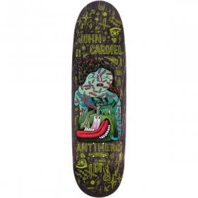 9.18x32.62 Antihero John Cardiel Hug The Pavement II Huffer Shaped Deck - Black Stain