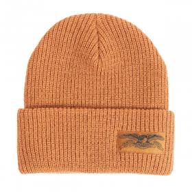 Antihero Stock Eagle Label Cuff Beanie - Brown/Brown/Black