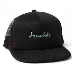 Chocolate Chunk Mesh Trucker Hat - Black