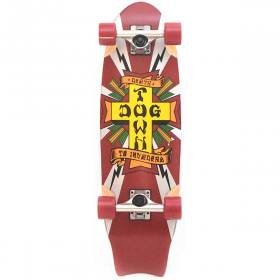 Dogtown Death To Invaders Mini Cruiser Complete Skateboard - Silver 8.5x28.75