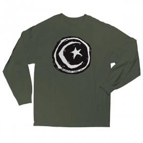 Foundation Star & Moon Long Sleeve T-Shirt - Army