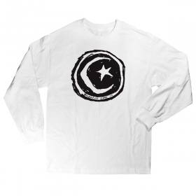 Foundation Star & Moon Long Sleeve T-Shirt - White