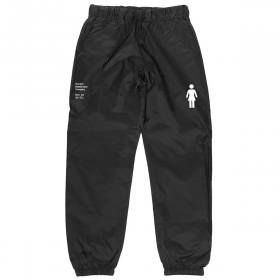 Girl Detailed Nylon Pants - Black