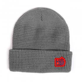 Habitat Waffle Knit Pod Cuff Beanie - Gray