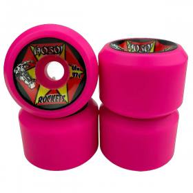 61mm 97a Hosoi Skates Rockets Wheels - Pink