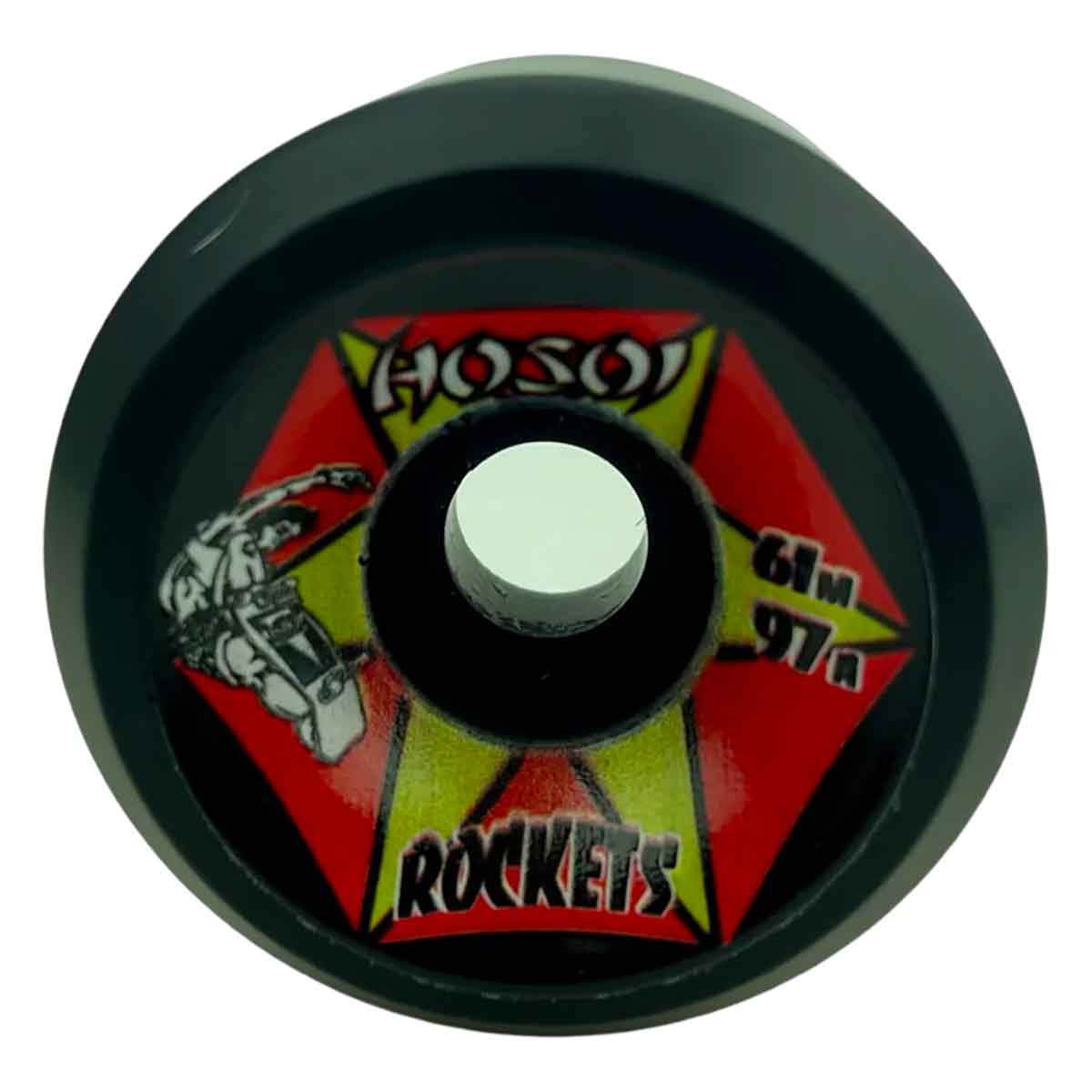 Hosoi Skates Rockets Skateboard Wheels - 61mm 97a Black