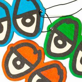 Krooked Eyes Air Freshener - Red/Bubble Gum Scent