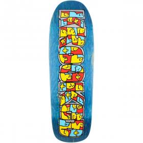 9.81x32 Krooked Gathering Shaped Deck - Blue Stain