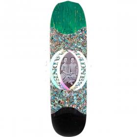 8.5x32.2 Madness Twins Slick R7 Shaped Deck - Green/Multi
