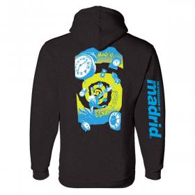 Madrid  Claus Grabke Glow In The Dark Pullover Hoodie - Black